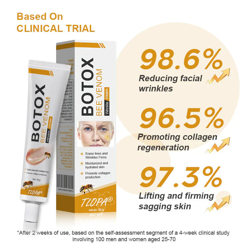 👨⚕️ Hergestellt und versendet in den DE ✅ Botox-Bienengift-Faltenentfernungscreme – LETZTER TAG 80 % RABATT