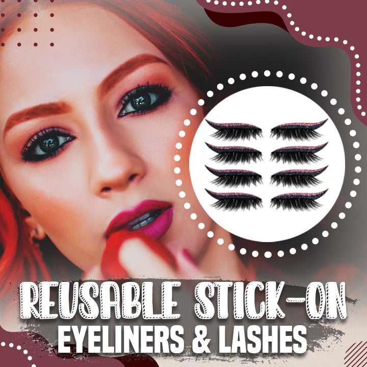 Wiederverwendbare Eyeliner und Wimpern zum Aufkleben