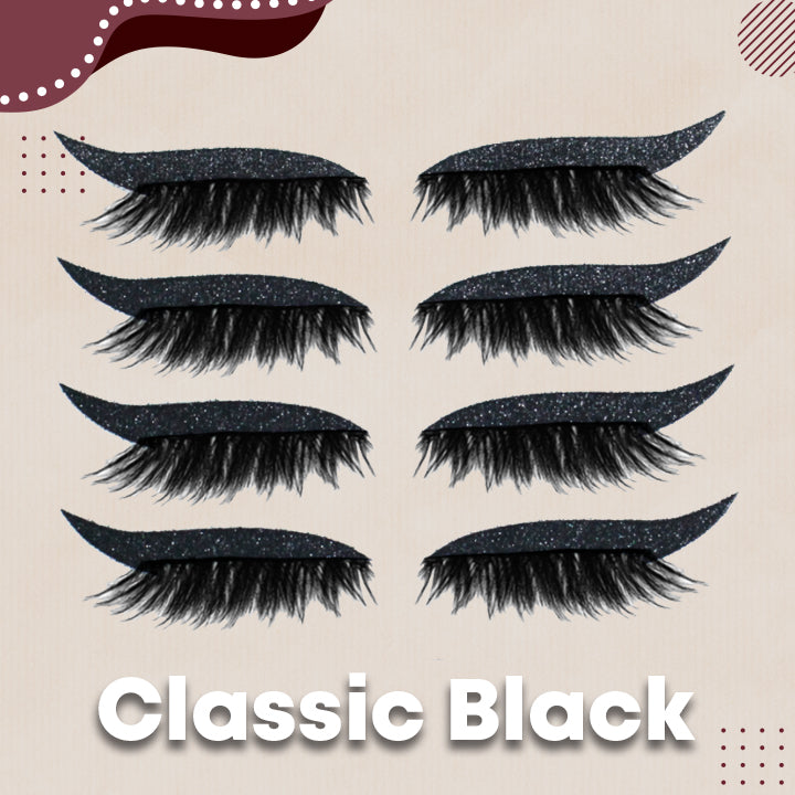 Wiederverwendbare Eyeliner und Wimpern zum Aufkleben