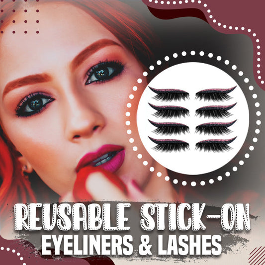 Wiederverwendbare Eyeliner und Wimpern zum Aufkleben